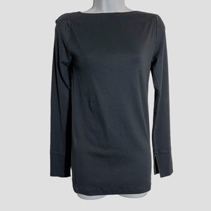 Brunello Cucinelli Womens boat neck knit top size Large Slate blue